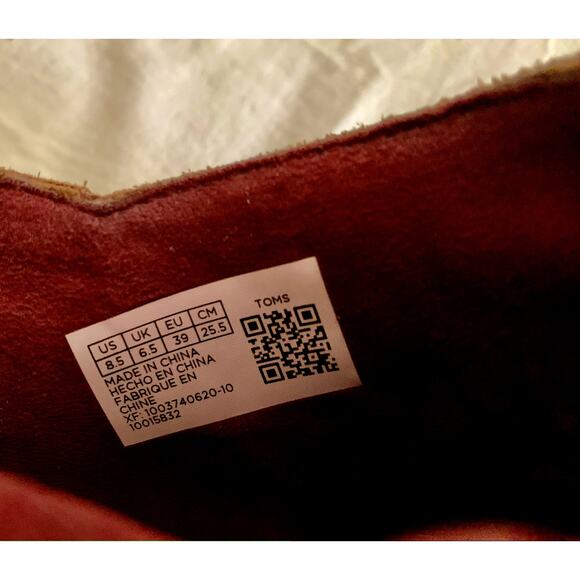 TOMS Leilani Brown Suede Leather Ankle Bootie with Cheetah Print Size 8.5 - Picture 6 of 7